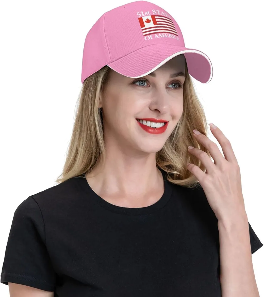 51st State Make Canada 51st State Hat Make America Canada Great Again Hat Cap for Men Women Black