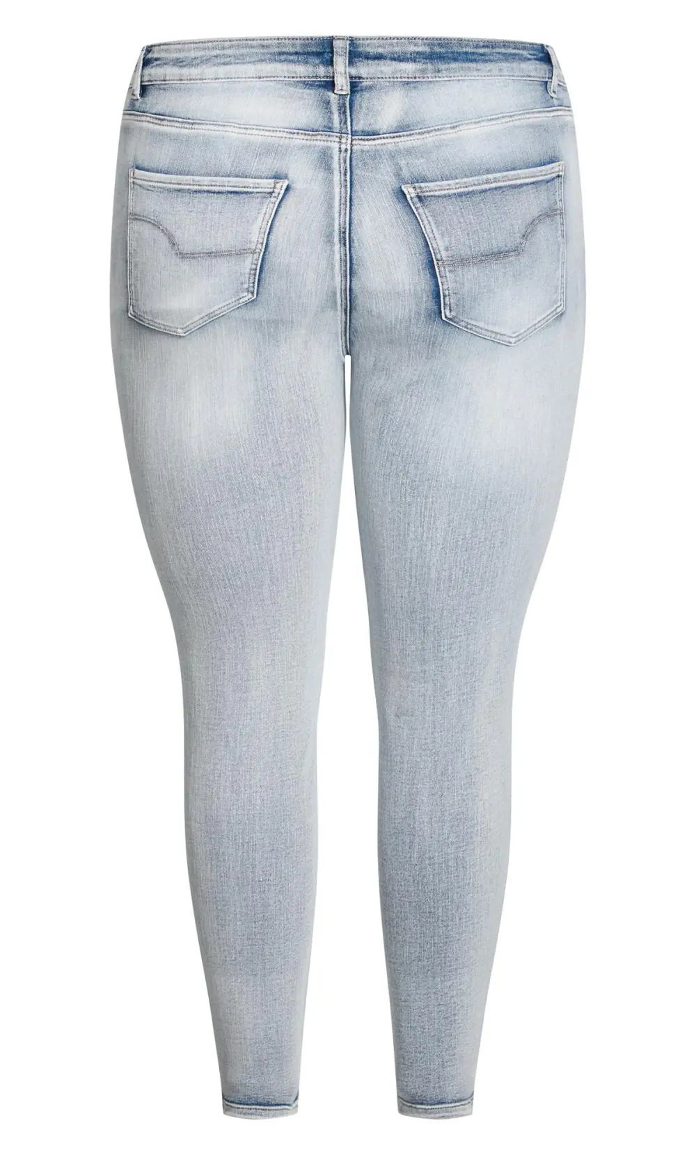 Evans Light Blue Wash Denim Slim Fit Jeans