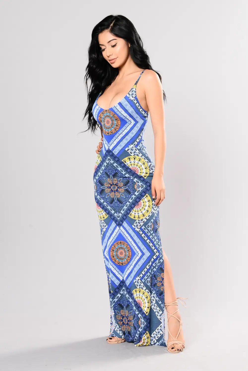 Print Matter Dress - Grey