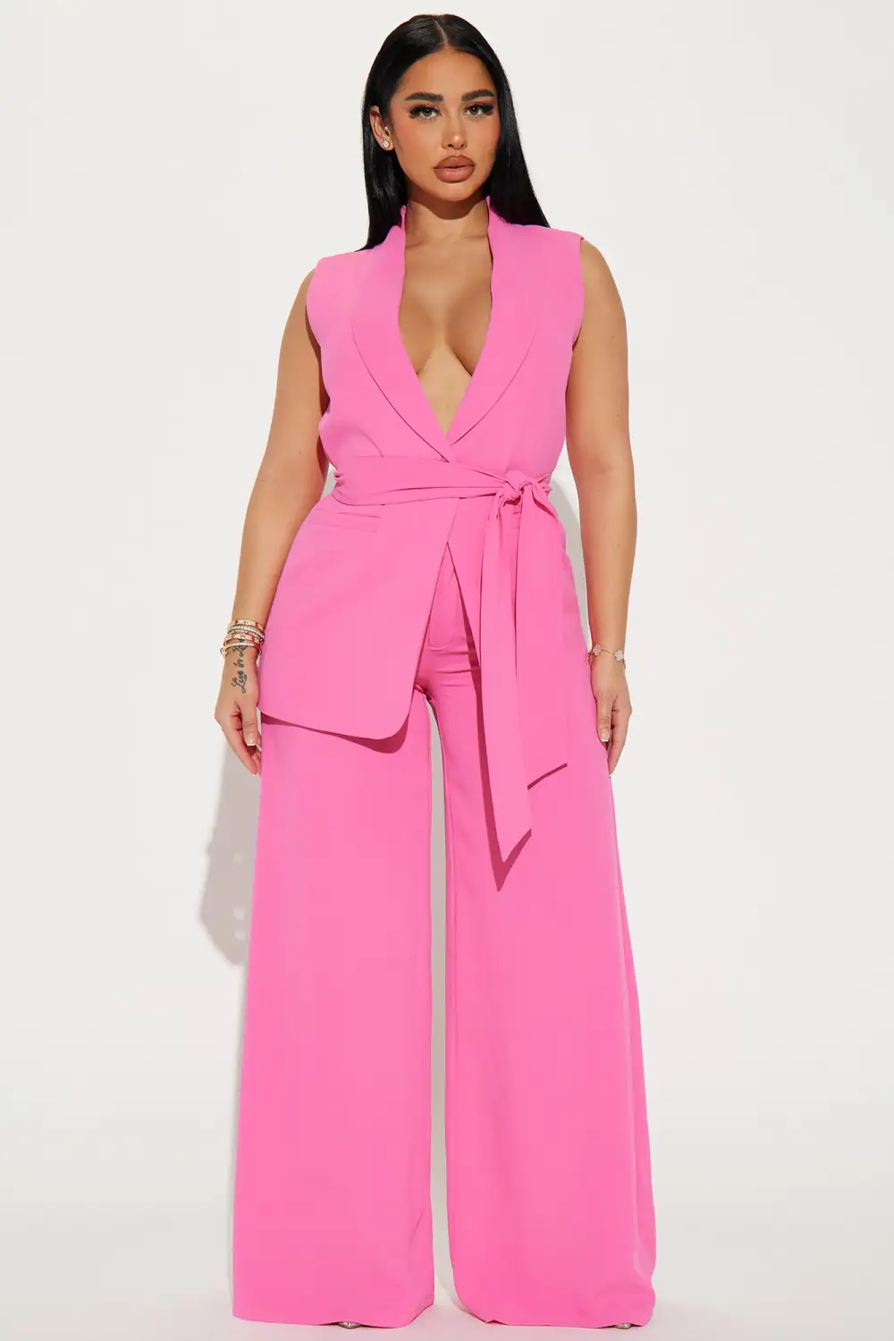 Never Met You Pant Set - Pink