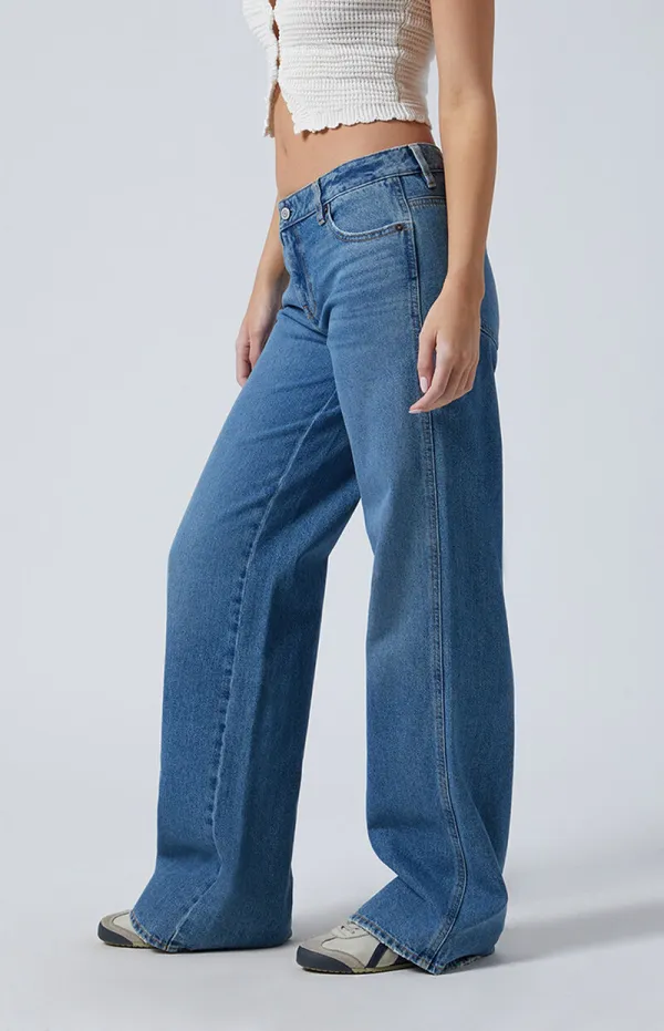PacSun Casey Low Rise Baggy Jeans Medium Indigo