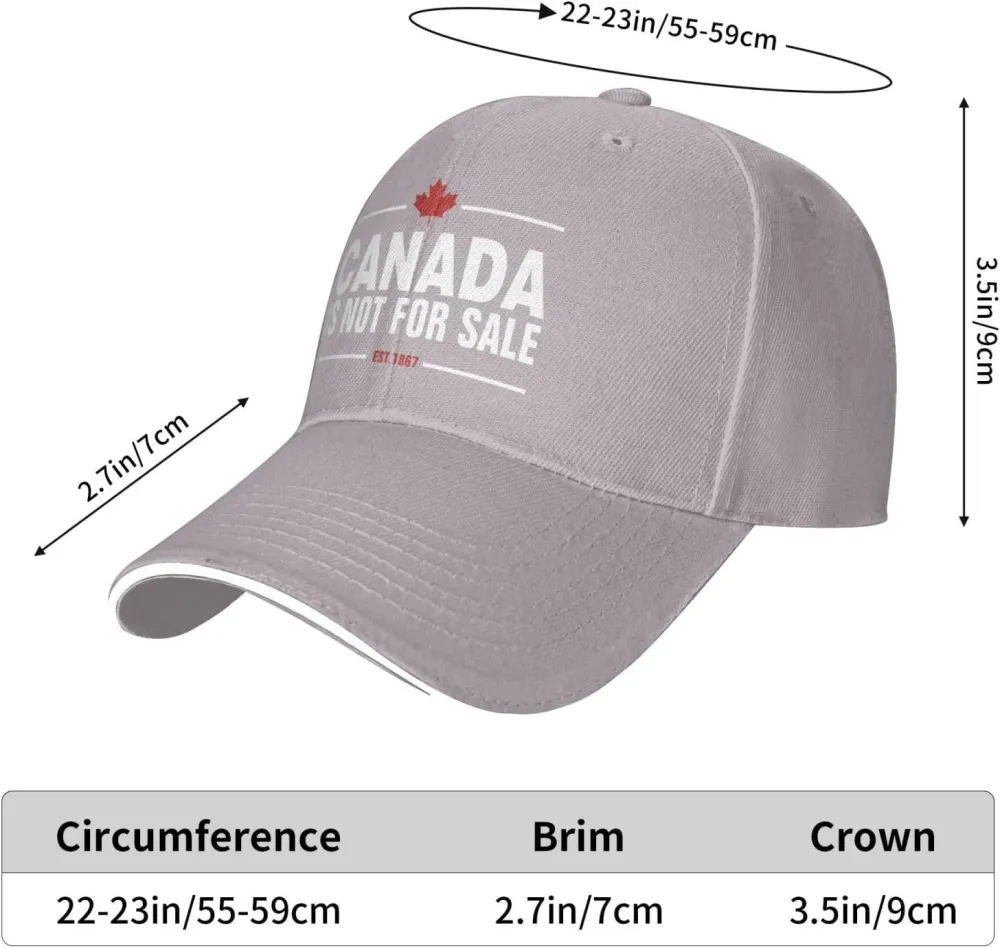 Canada is Not for Sale Hat Adjustable Fashion Hats Polo Trucker Caps for Dad Golf