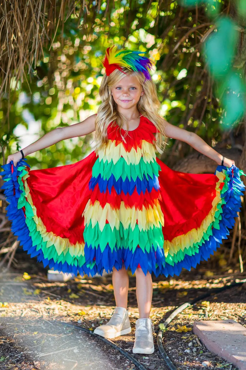 Rainbow Parrot Costume - 3 Piece Set