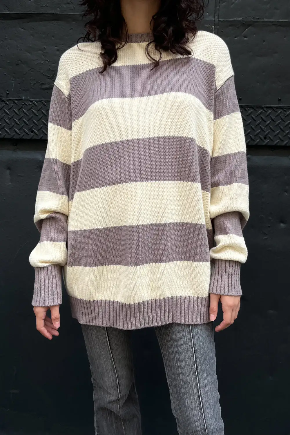Brianna Cotton Thick Stripe Sweater