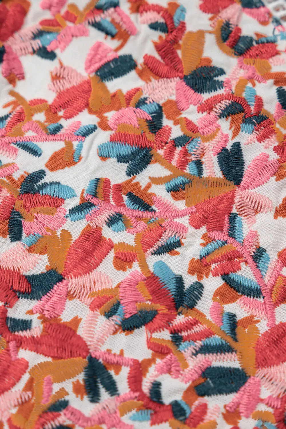 Paisley Embroidered Tie Detail Blouse