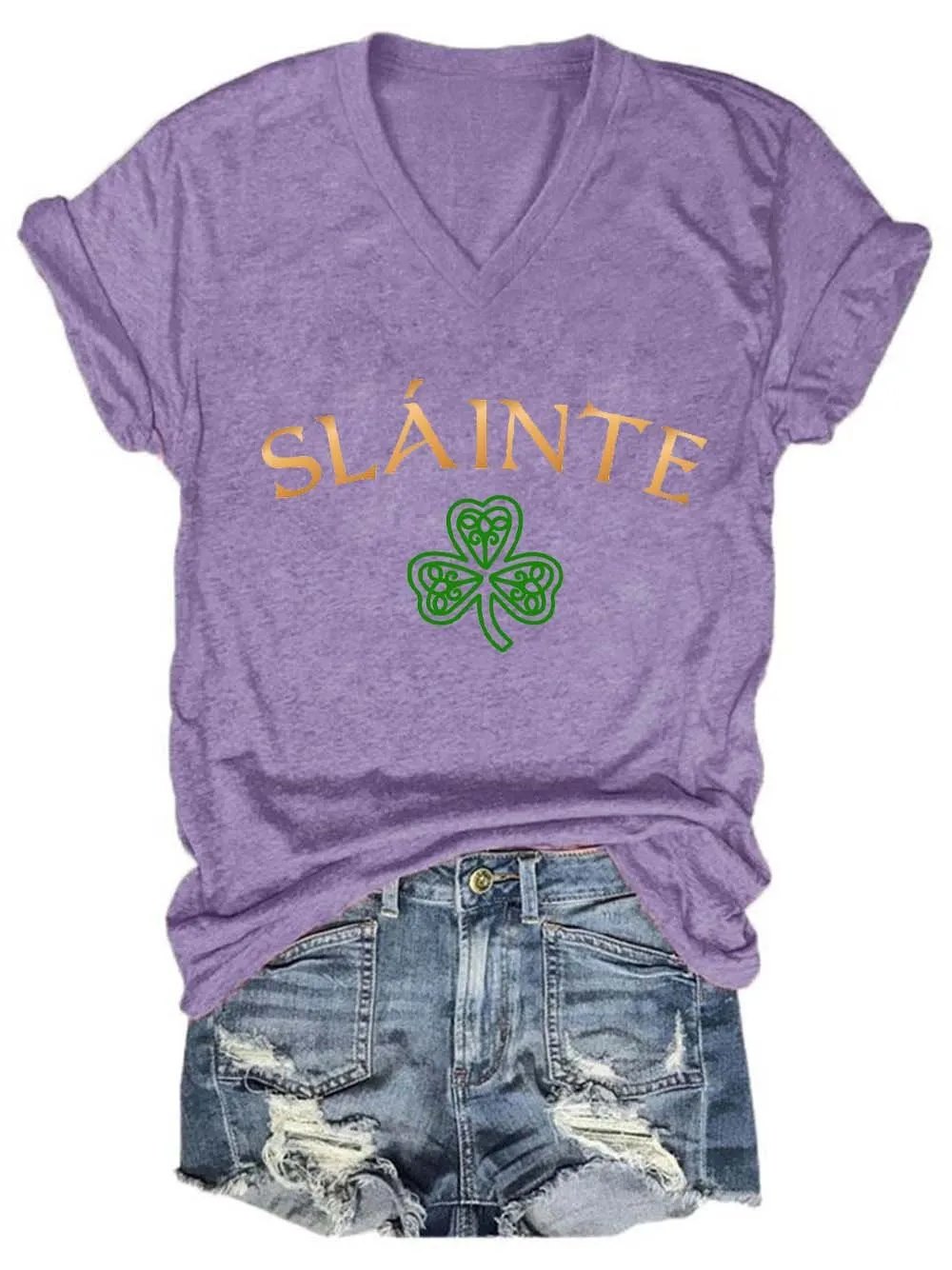 Women's Slainte St. Patrick's DayPrint T-Shirt