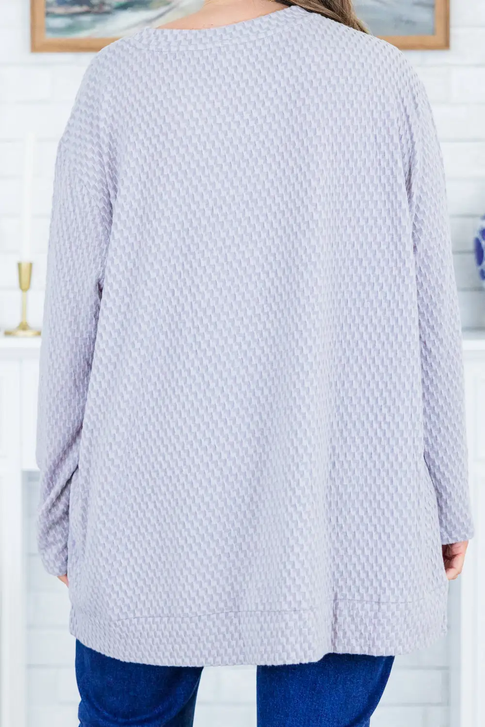 On My Way To Victory Sweater, Light Grey