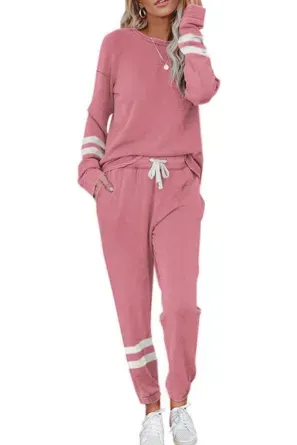 Lounge Sets for Women Two Piece Outfits Sweatsuits Sets Long Pant Loungewear Workout Athletic Tracksuits