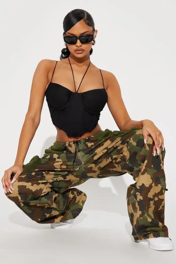 Mackenzie Mesh  Top - Black