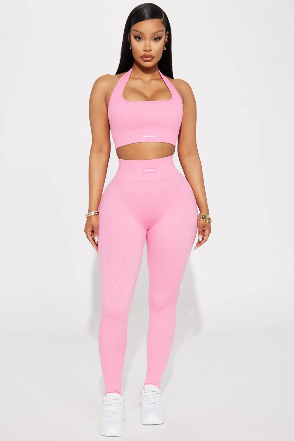 Flexibility Seamless Ribbed Sports Bra - Bubblegum