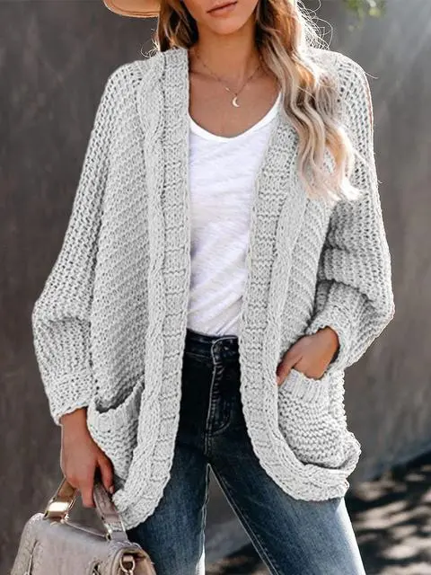Pure Color Knitting Sweater