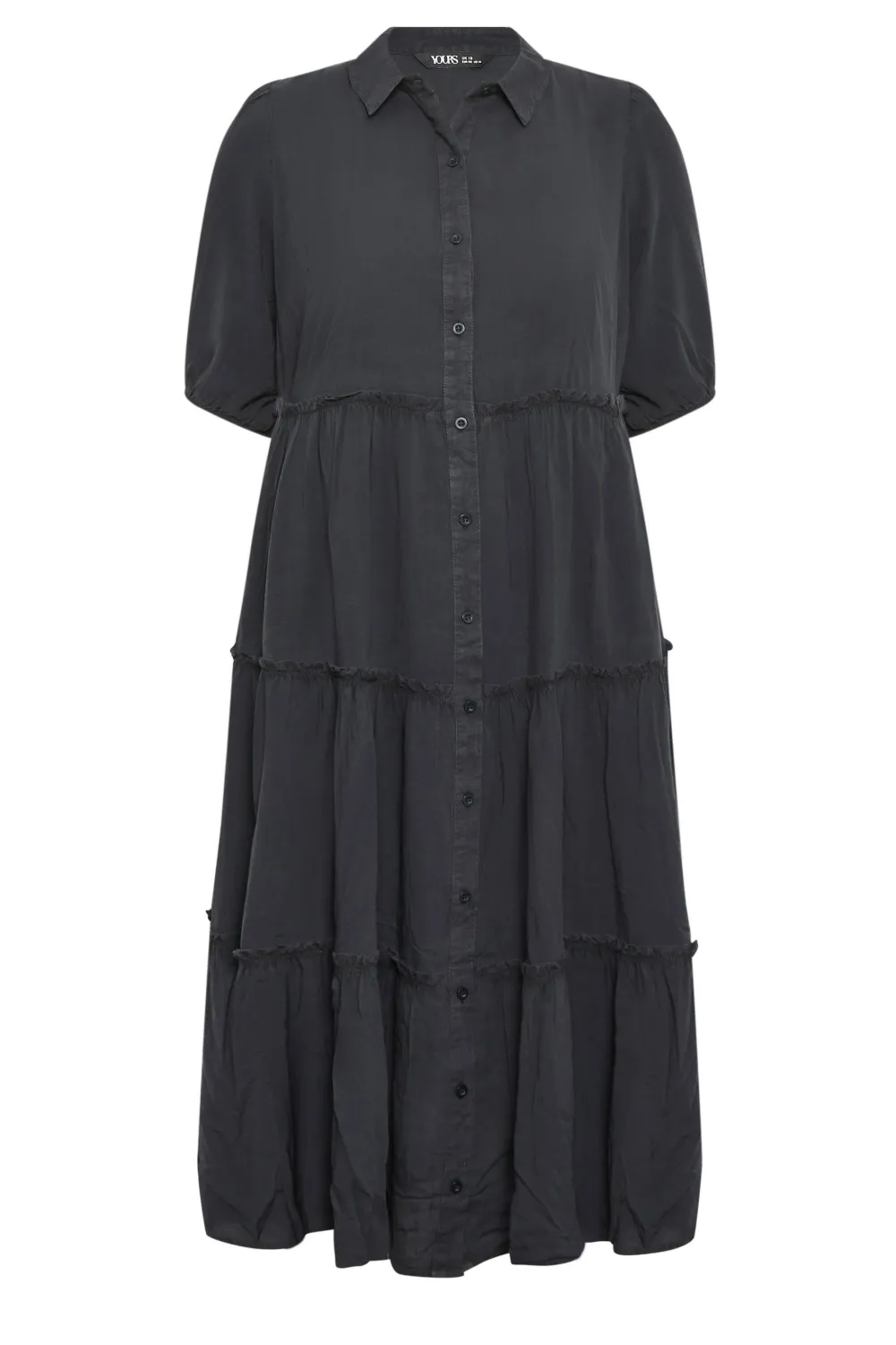 YOURS Curve 2 PACK Blue & Black Wash Chambray Dress