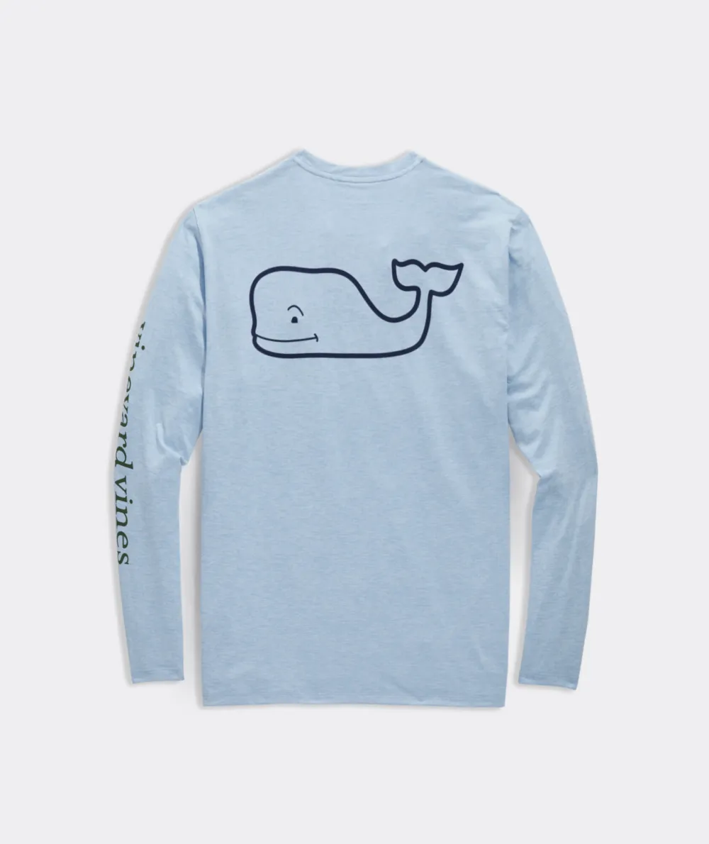 Whale Logo Long-Sleeve Harbor Performance Tee