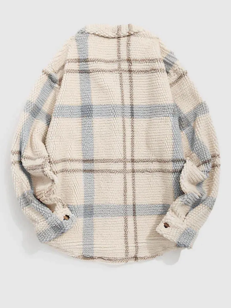 Men's Plaid Print Jacket