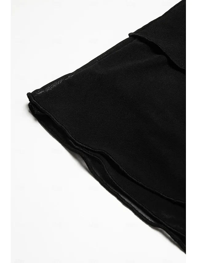 Solid Asymmetric Hem Swim Bottoms