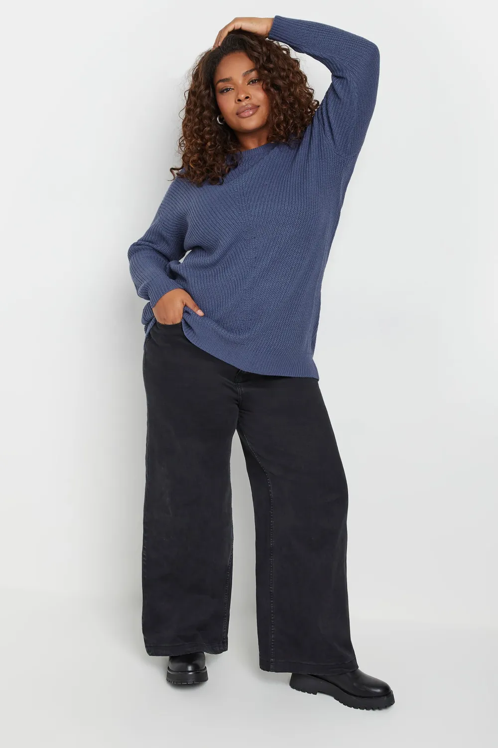 YOURS Curve Pink Essential Knitted Jumper