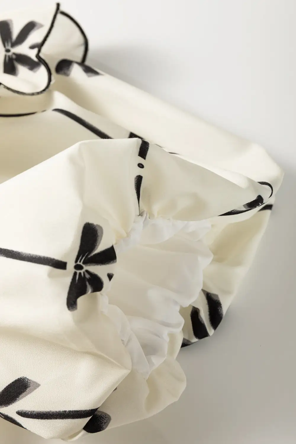 Everyday Striped Ruffled Bow Detail Blouse