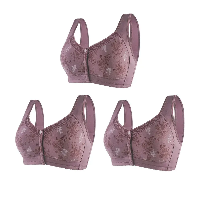 🔥Buy 1 Get 3(3packs)🔥 Mama Cotton Front Closure Bra-FREE SHIPPING