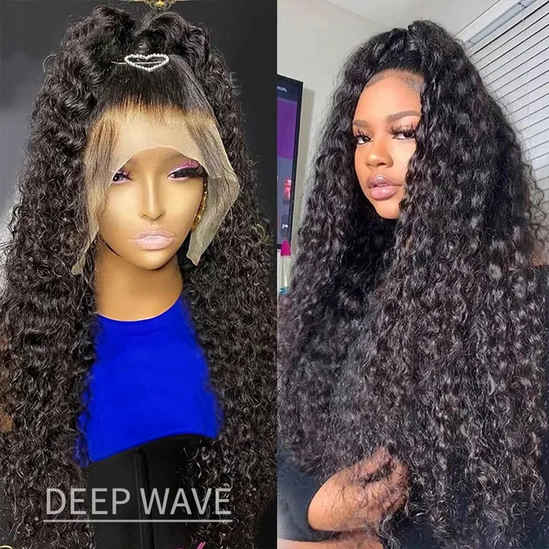 16-34inch 360 Lace Frontal Wig Super Natural Human Hair Wigs 180% Density