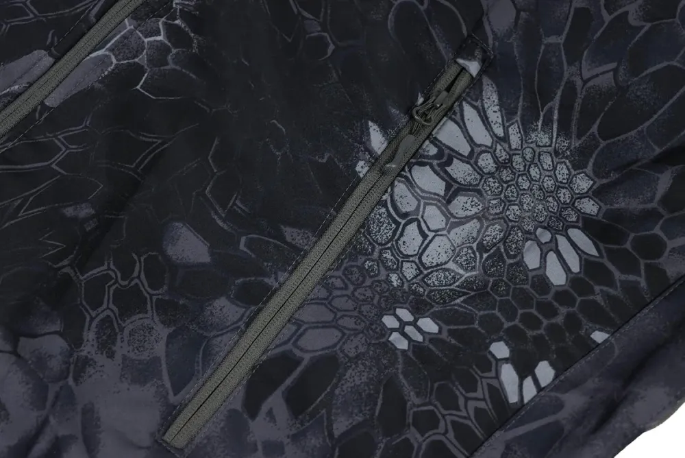 Men's Tactical Softshell Jacket Waterproof Fleece Hooded Hunting Coat