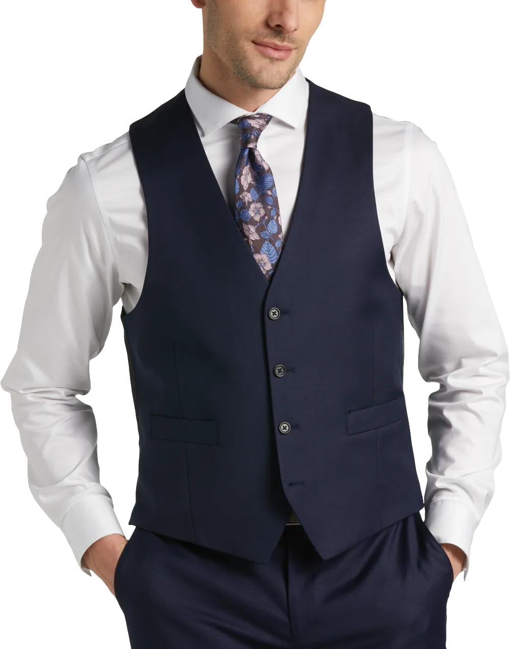Joseph Abboud Classic Fit Wool Blend Suit Vest