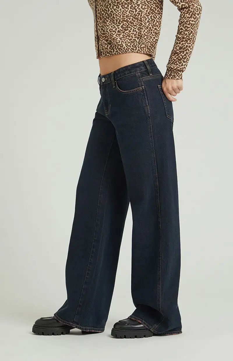 PacSun Dark Indigo Low Rise Baggy Jeans