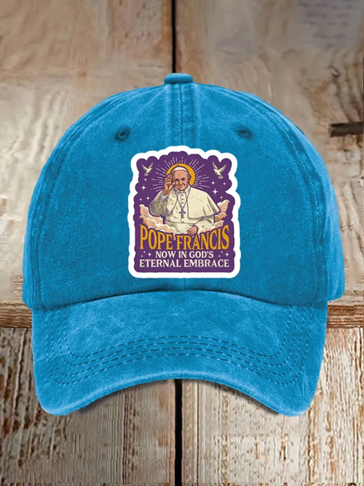 Men And Women's Now In God'S Eternal Embrace Washed Baseball Cap