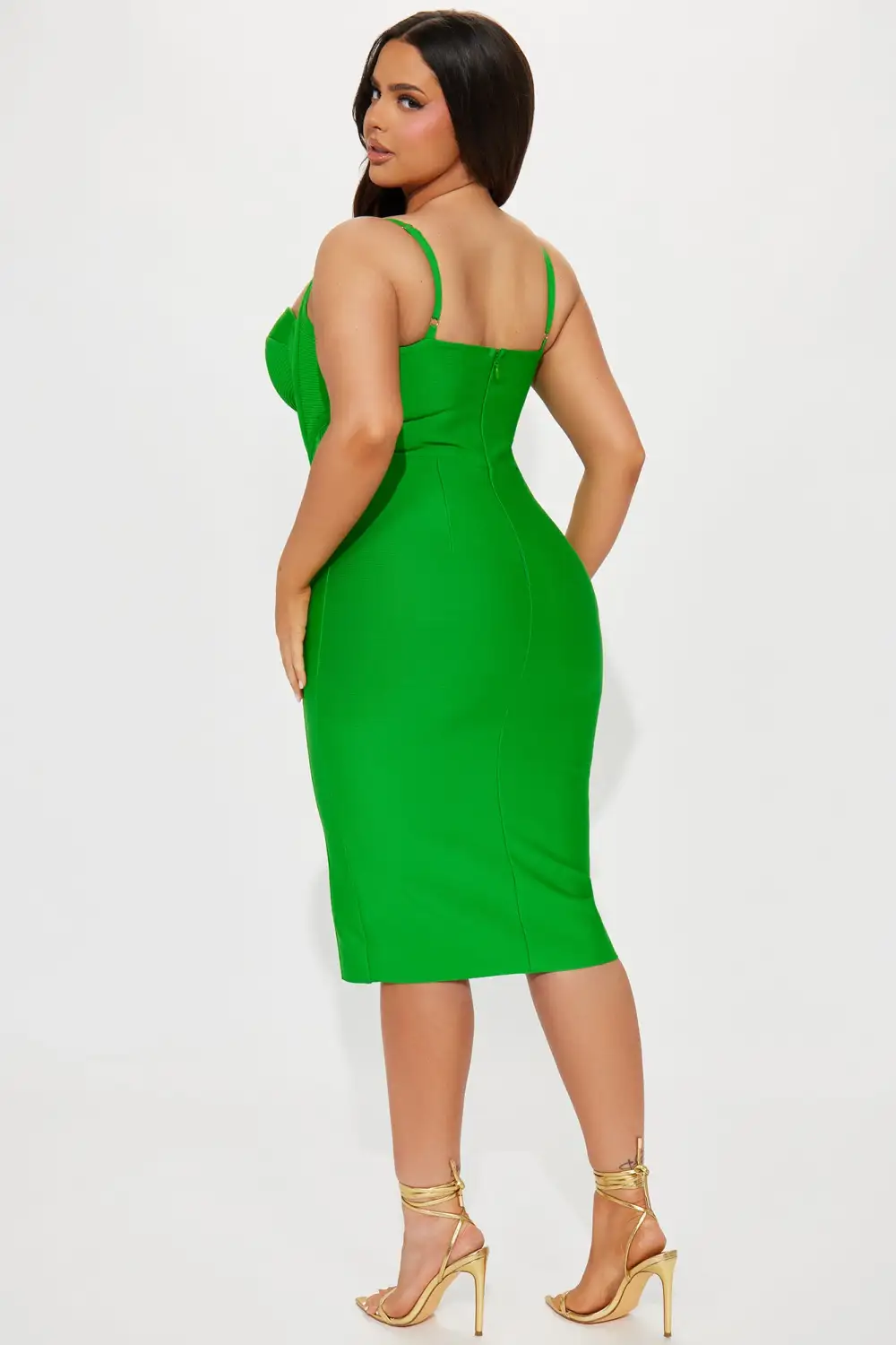 Kash Me In VIP Bandage Dress - Green