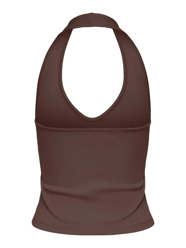 Minimal Halter Sleeveless Top