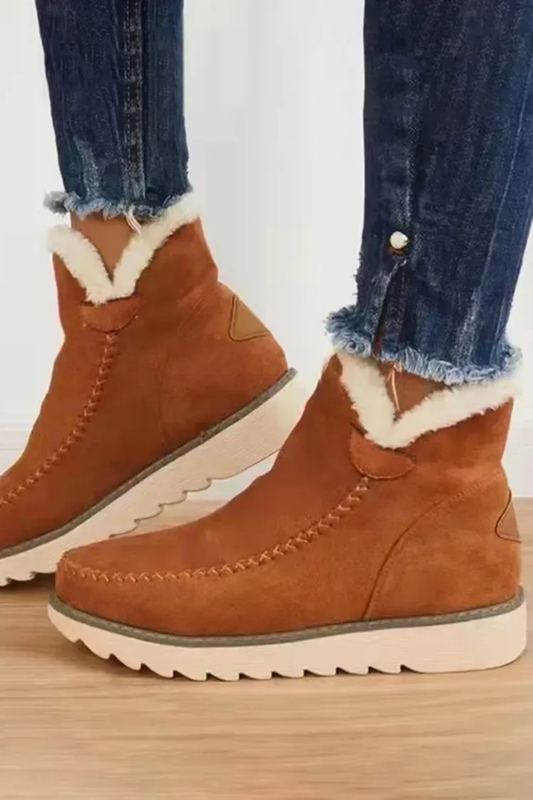 Casual Winter Warm Plush Lightweight Boots
