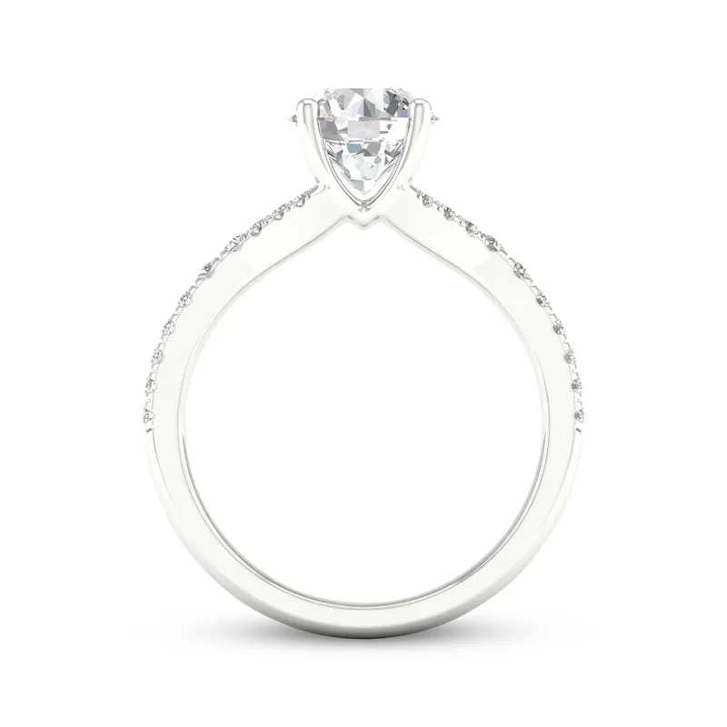 Lab-Created Diamonds by KAY Round-Cut Engagement Ring 1-3/4 ct tw 14K White Gold