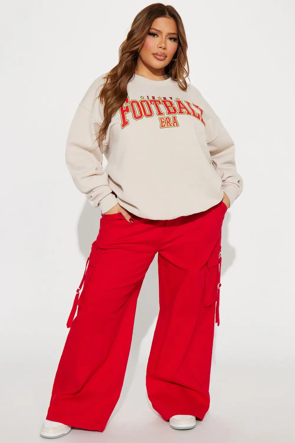 In My Football Era Sweatshirt - Beige