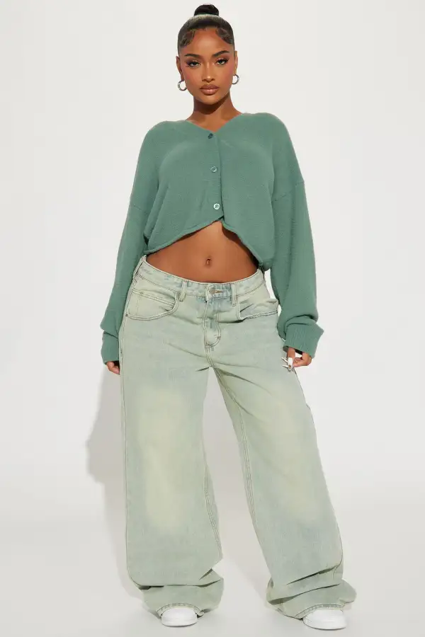 By The Fireplace Cardigan - Green