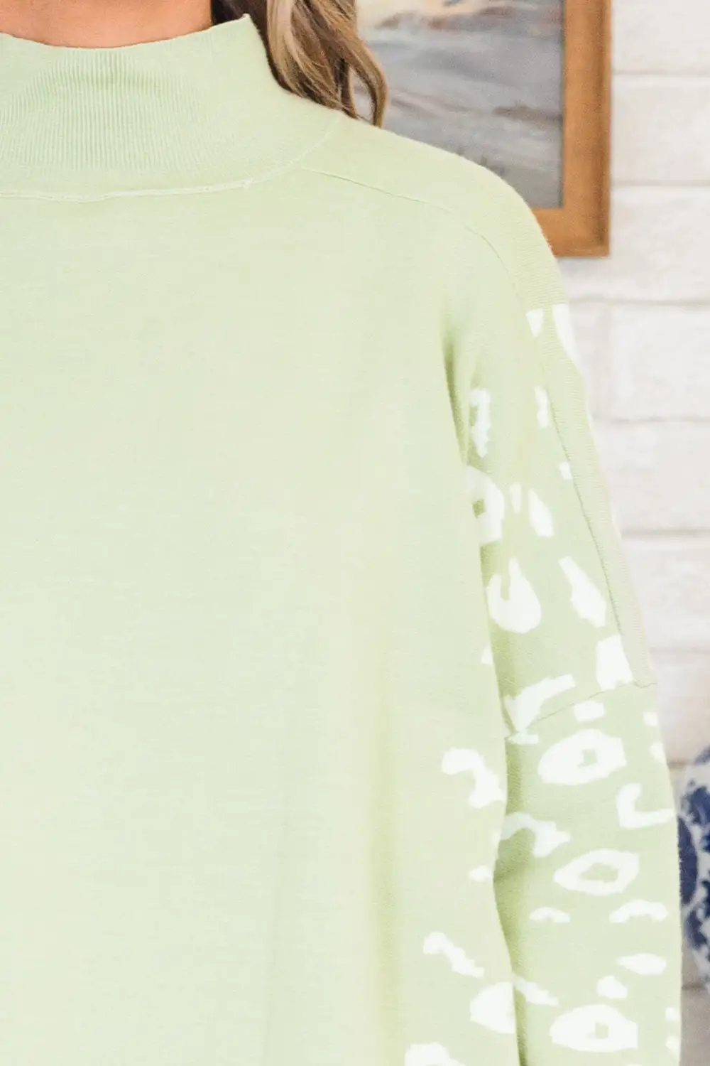 Time To Walk Away Sweater Tunic, Sage