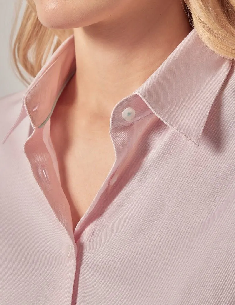 Twill Cotton Fitted Shirt