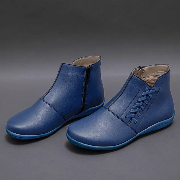 Women Winter Flat Heel Boots