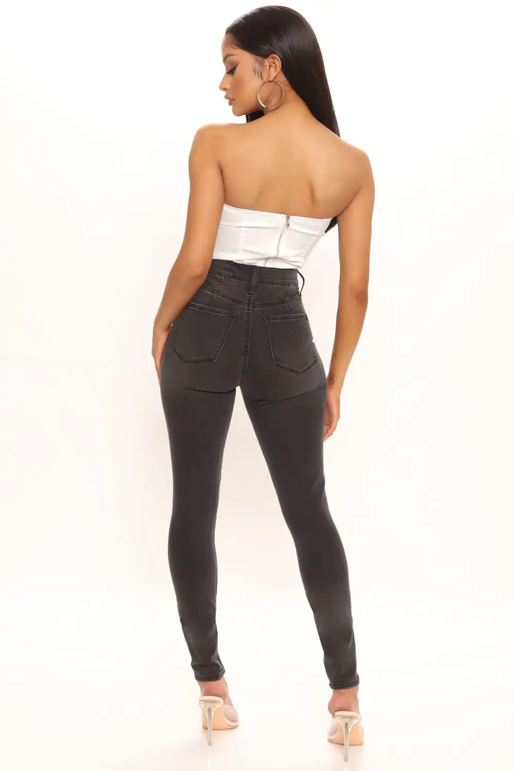 Tall Our Favorite High Rise Skinny Jeans - Grey