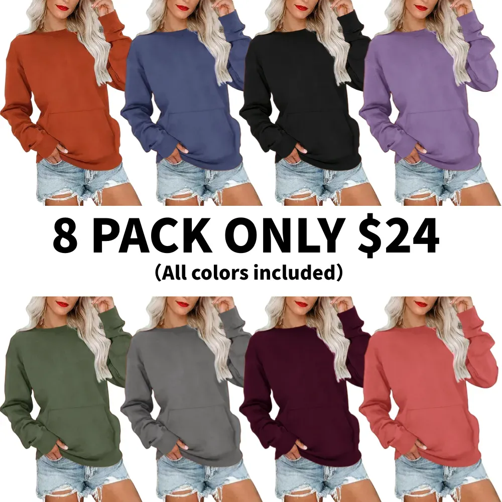 Women's Crewneck Hoodless Sweatshirt