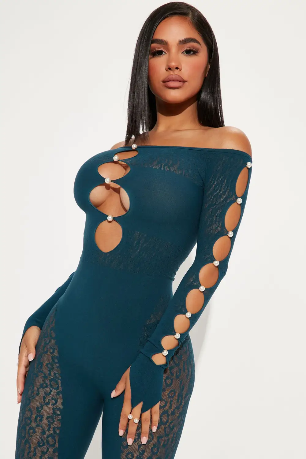 Sierra Seamless Jumpsuit - Teal