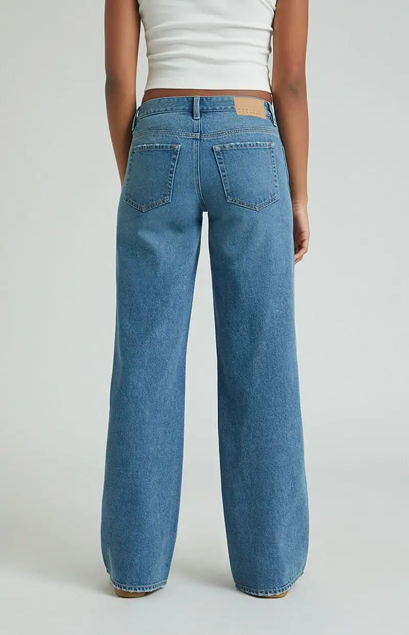 PacSun Casey Low Rise Baggy Jeans Medium Indigo