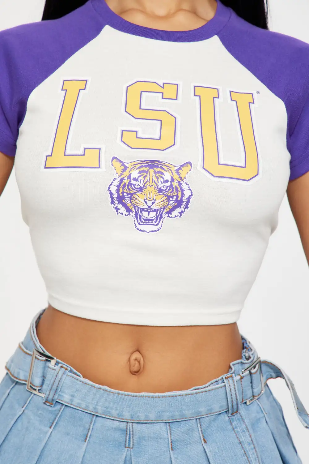 LSU Tigers Raglan Top - Purple