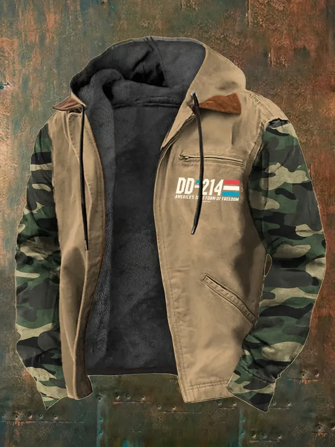 Men's Vintage Veteran Fleece Zip-Up Jacket