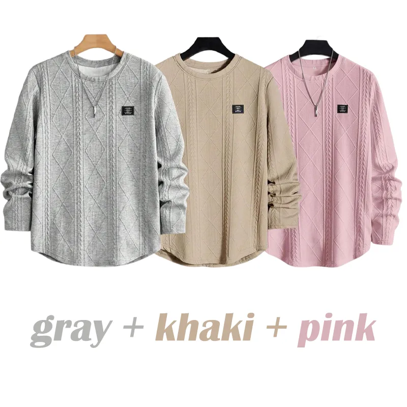 Men's Detail Textured Knit Sweater