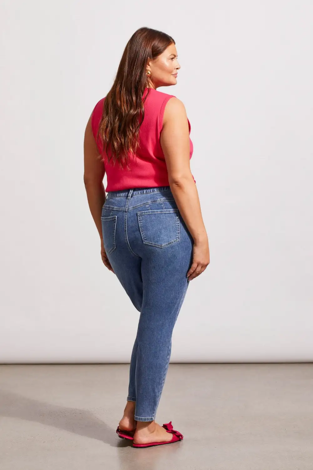 Sophia Curvy Ankle Jeans-Dk.Vintage