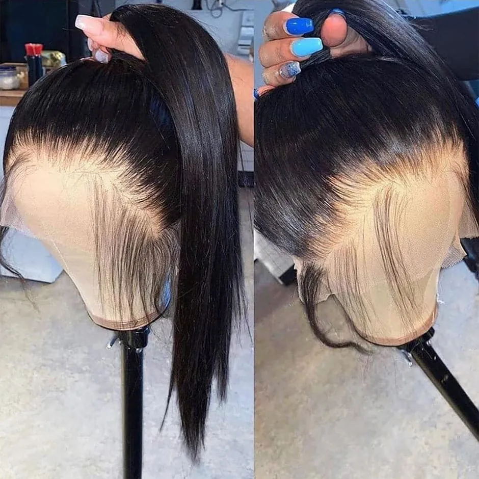 Flash Sale Full Lace Straight Human Hair Wig Sterly Full Lace Human Hair Wigs 180% Density