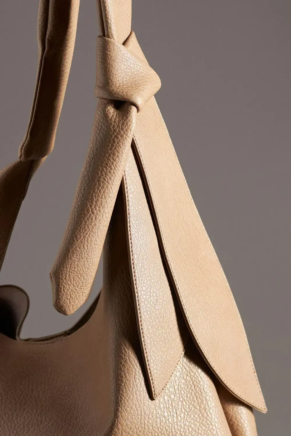 Knotted Bow Slouchy Bag