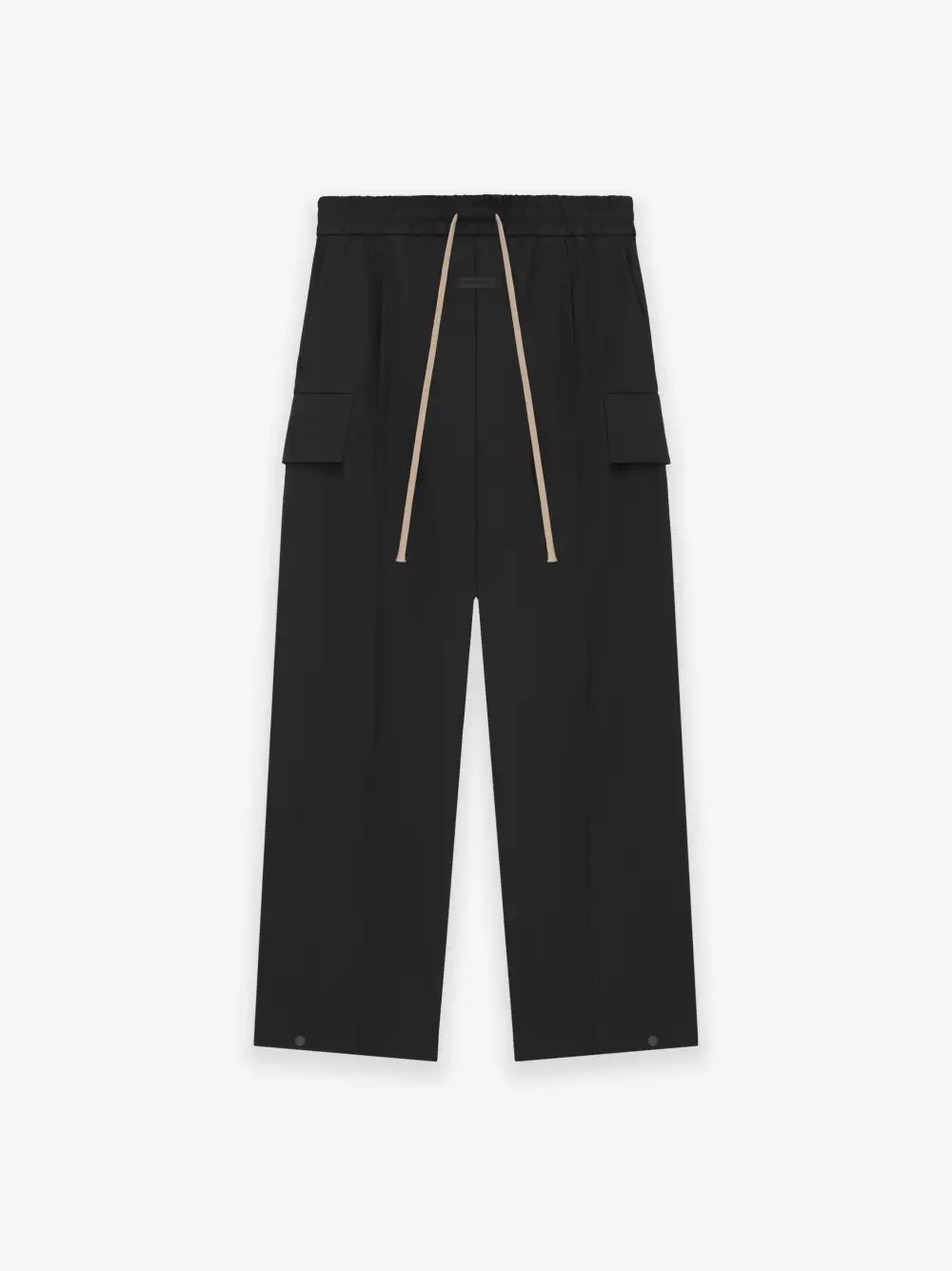 Weighted Twill Wide Leg Cargo Pants