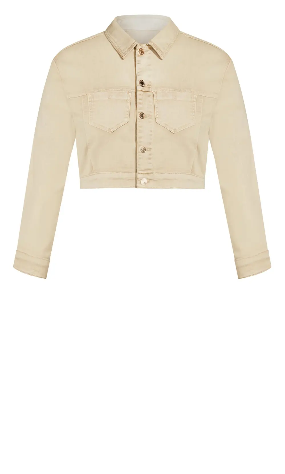 Evans Neutral Ava Denim Jacket