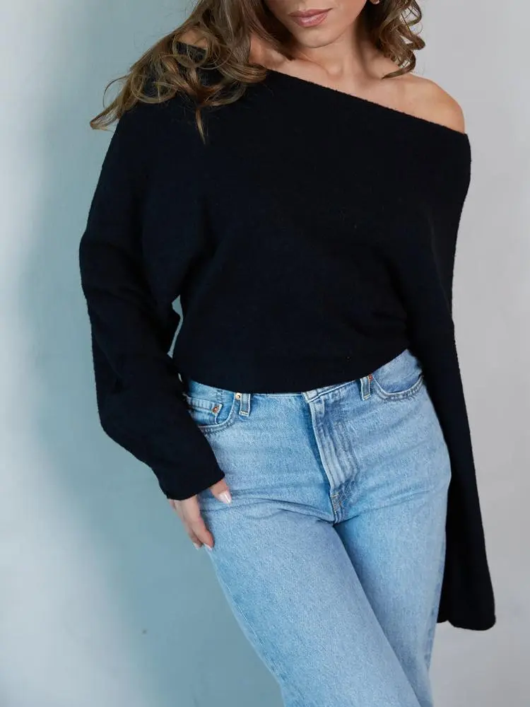Carmen Off The Shoulder Knit Sweater