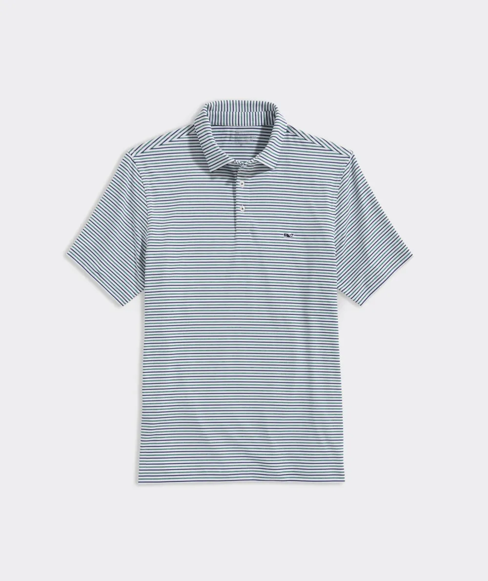 Tri-Color Bradley Stripe Sankaty Polo